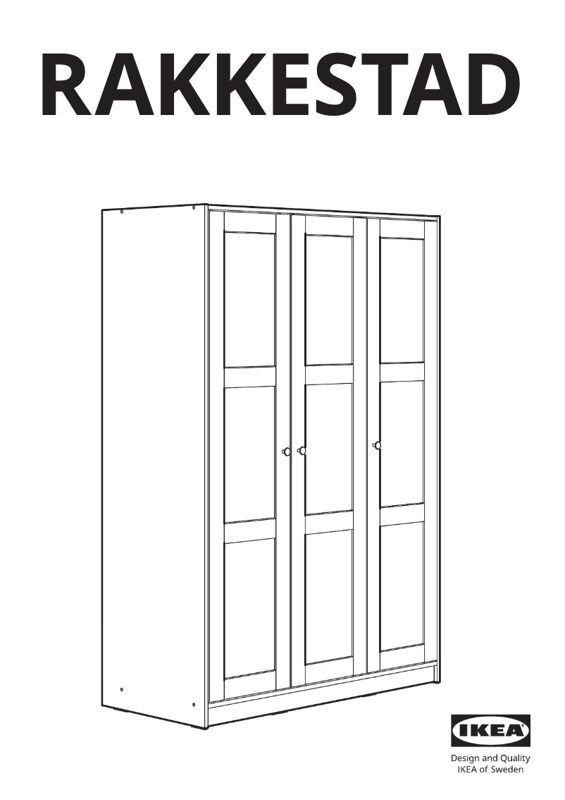 Imagen de la primera página del manual del dispositivo RAKKESTAD 704.537.62