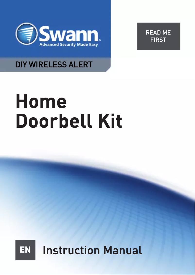 Page 1 de la notice Manuel utilisateur Swann SWADS-DOORBK