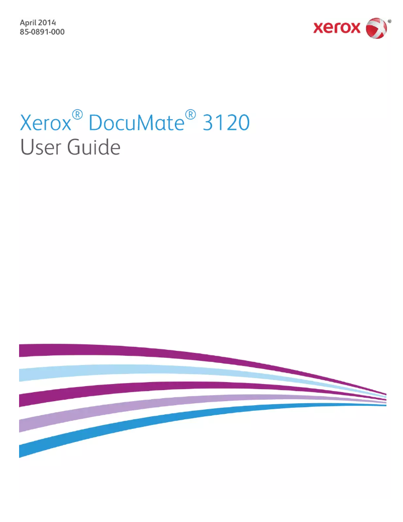 Page 1 de la notice Manuel utilisateur Xerox DocuMate 3120