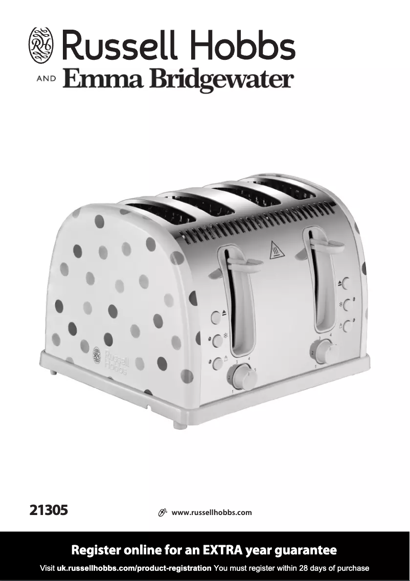 Image de la première page du manuel de l'appareil Emma Bridgewater 21305