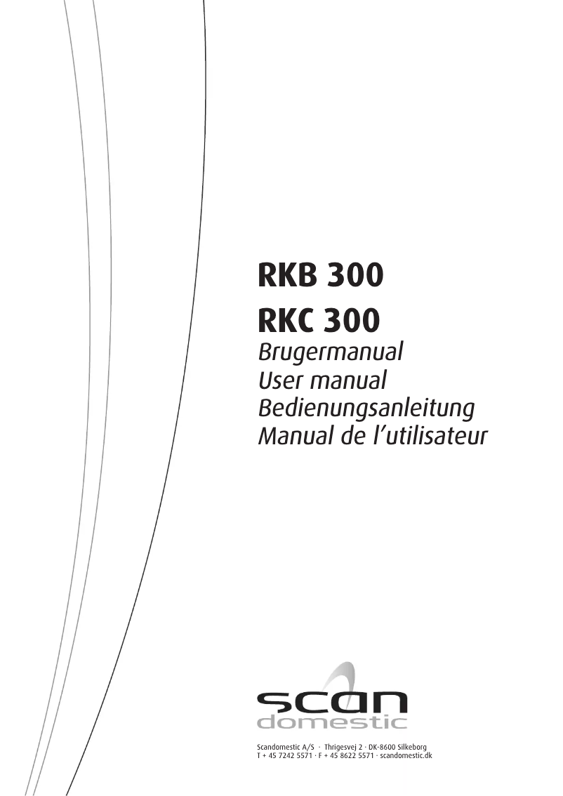 Page 1 de la notice Manuel utilisateur Scandomestic RKC 300