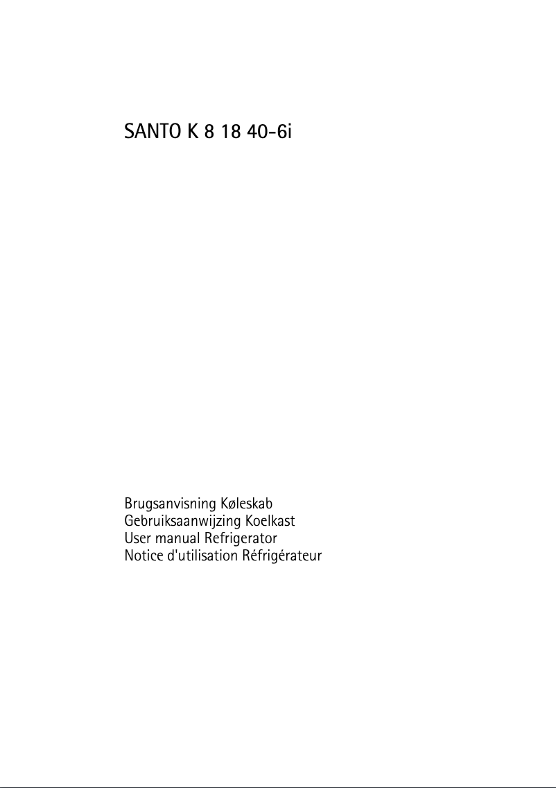 Page n°1 - Manuel utilisateur AEG SK 81840 6I