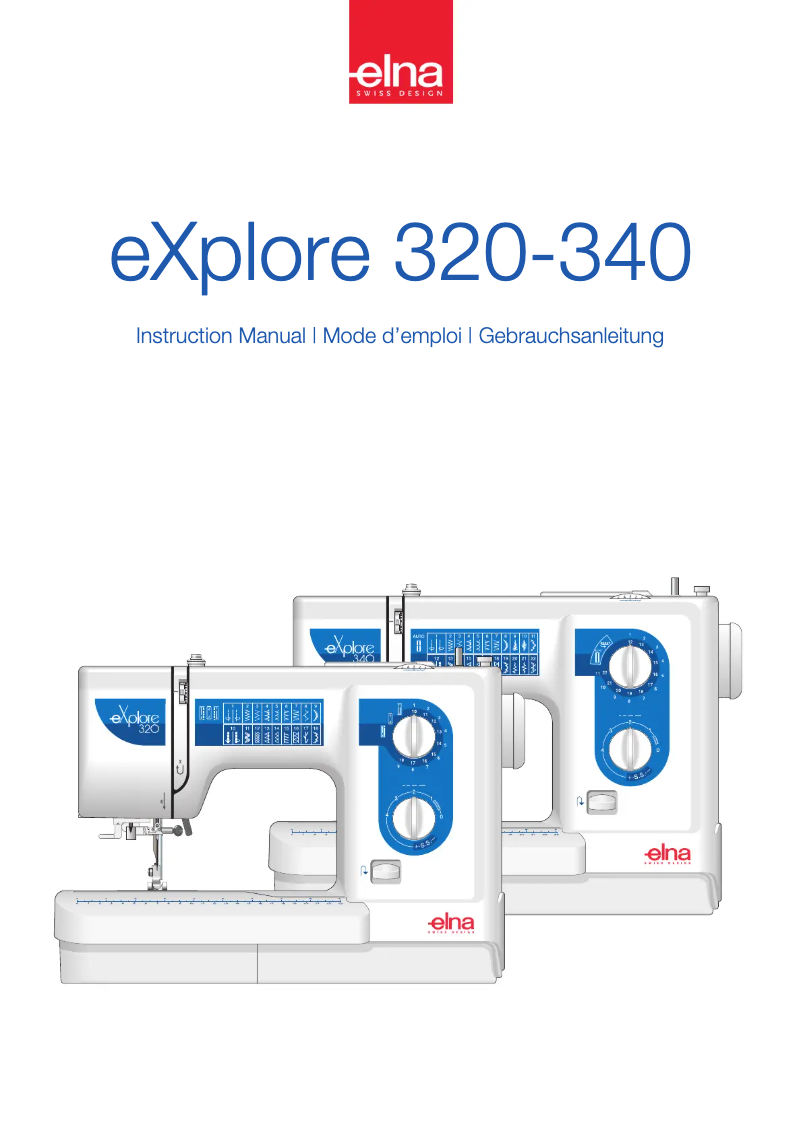 Page n°1 - Manuel utilisateur Elna eXplore 340