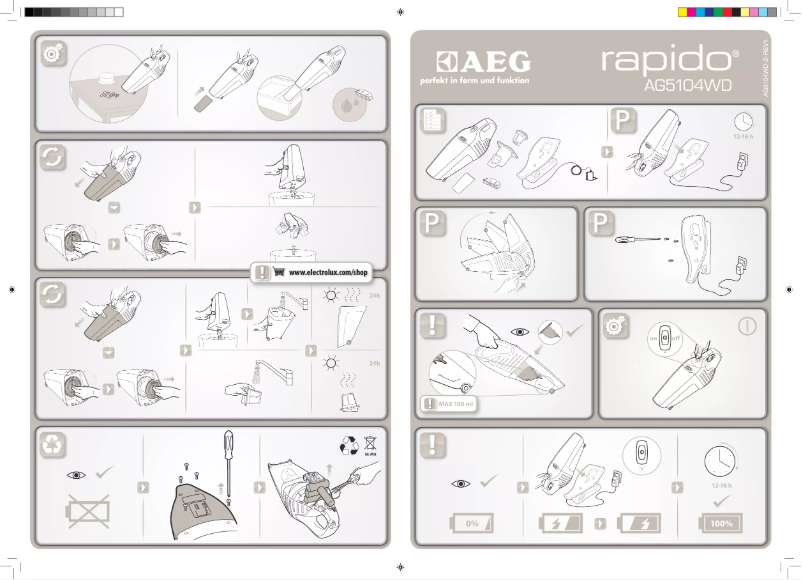 Page n°1 - Manuel utilisateur AEG AG5104WD