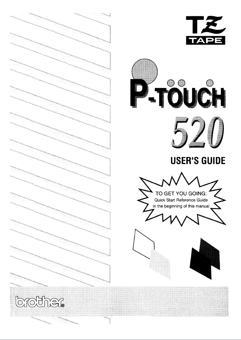 Image de la première page du manuel de l'appareil P-Touch 520