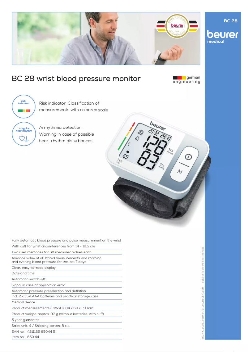 Image de la première page du manuel de l'appareil BC 28