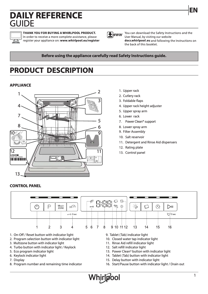 Image de la première page du manuel de l'appareil WFO 3P31 PL X