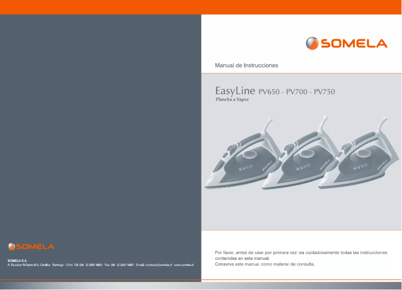 Page 1 de la notice Manuel utilisateur Somela EasyLine PV650