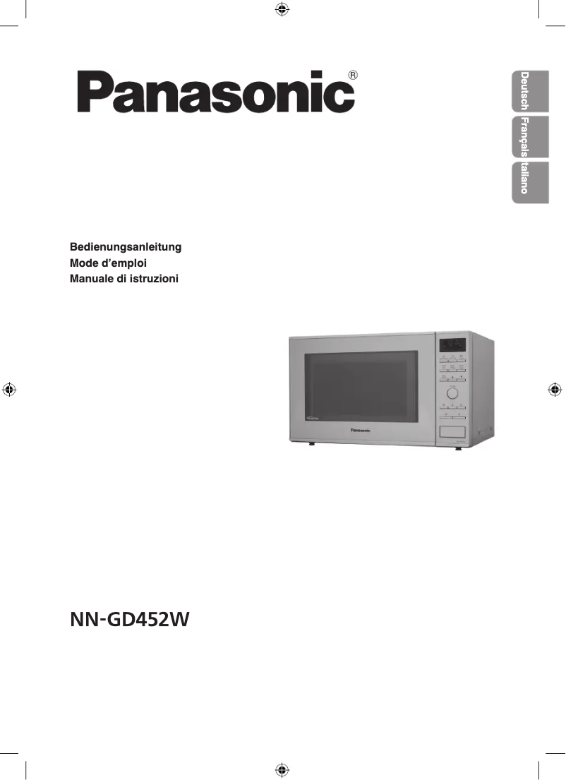 Page 1 de la notice Manuel utilisateur Panasonic NN-GD452