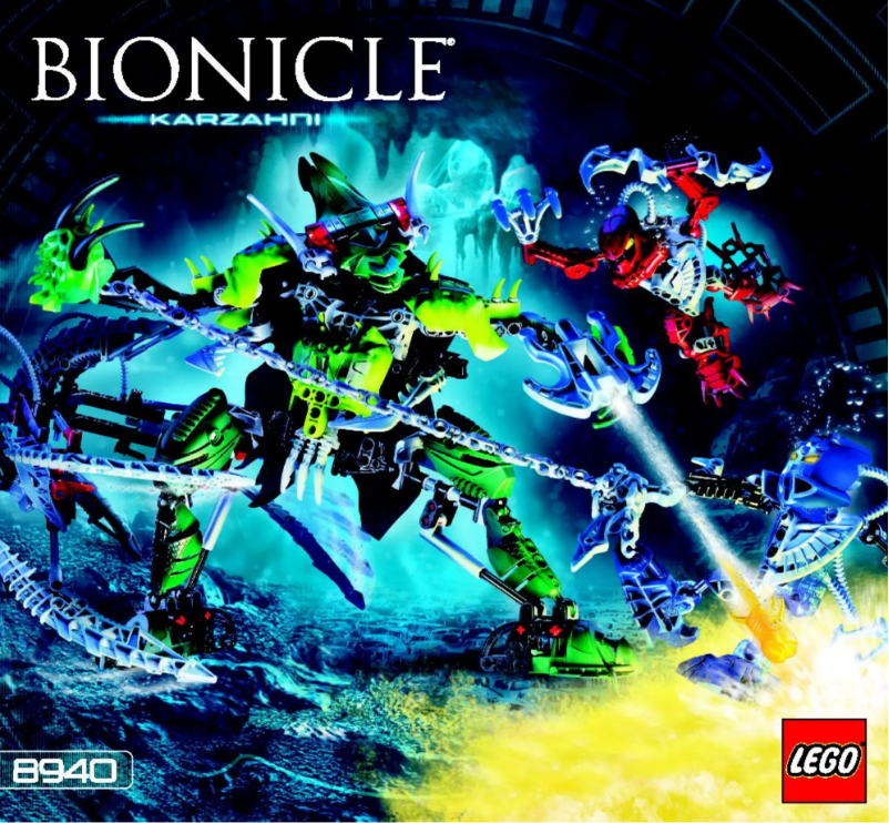 Page n°1 - Manuel utilisateur Lego Bionicle 8940