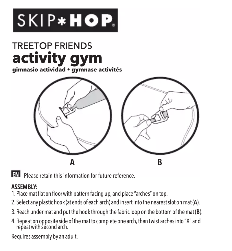 Page n°1 - Manuel utilisateur Skip Hop SH307275