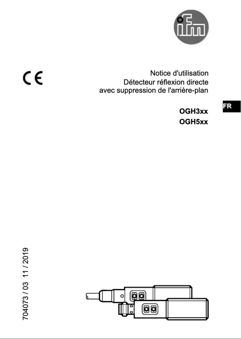 Page n°1 - Manuel utilisateur IFM OGH509