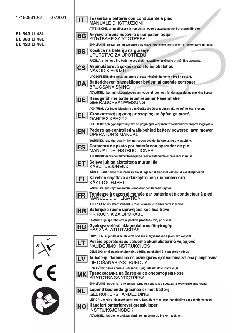 Image de la première page du manuel de l'appareil SLM 536 AE Kit
