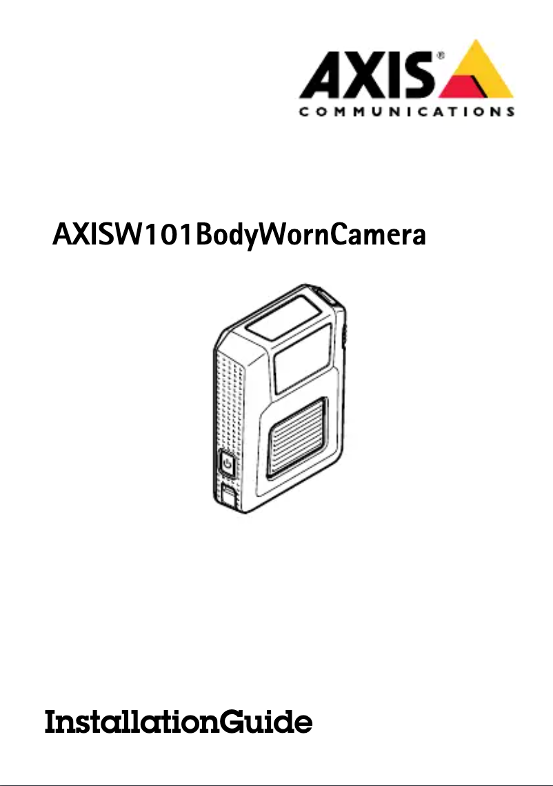 Page 1 de la notice Manuel utilisateur Axis W101