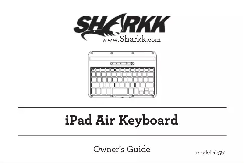 Page n°1 - Manuel utilisateur SHARKK SK561