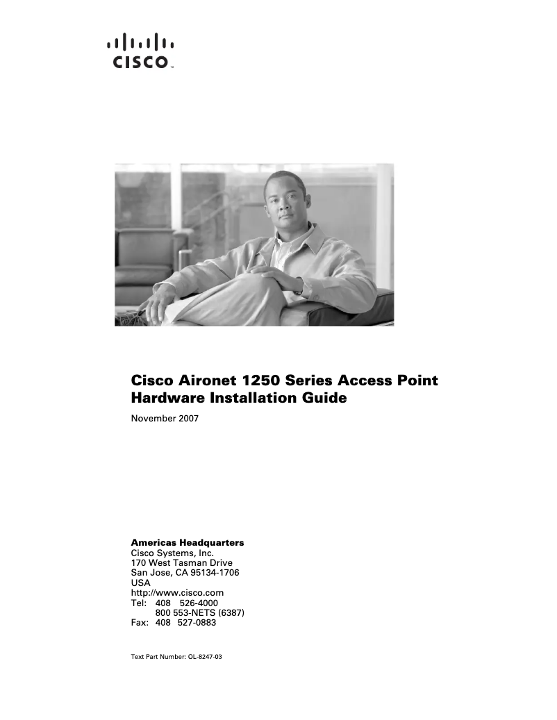 Page 1 de la notice Manuel utilisateur Cisco Aironet 1252G