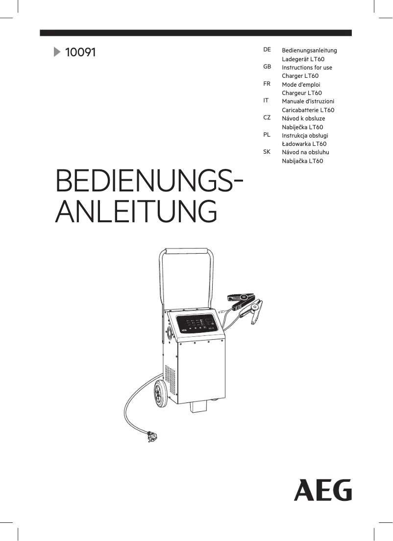 Imagen de la primera página del manual del dispositivo LT60