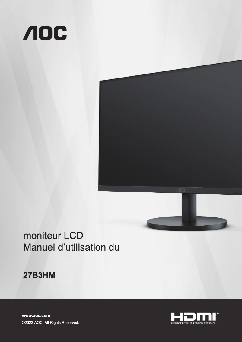 Página 1 del manual Manual de usuario AOC 27B3HM