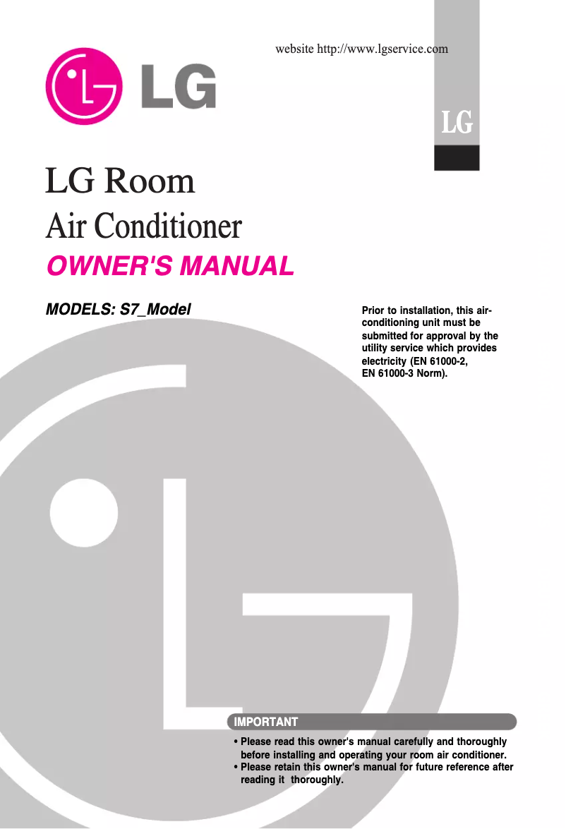 Page 1 de la notice Manuel utilisateur LG HSUC1267R76