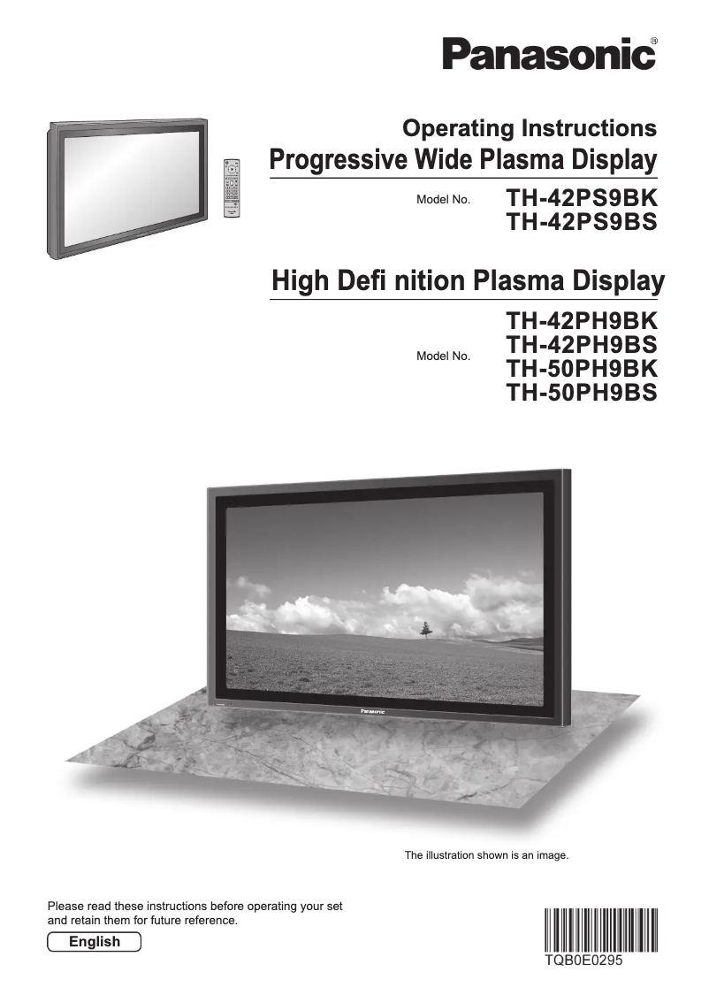 Image de la première page du manuel de l'appareil TH-42PH9BS