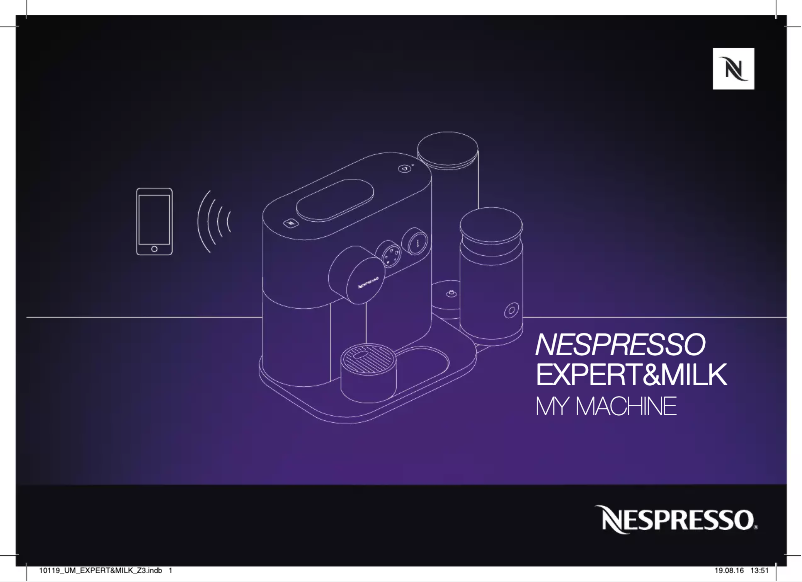 Page 1 de la notice Manuel utilisateur Nespresso Exprert & Milk