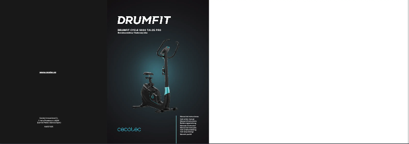 Image de la première page du manuel de l'appareil DrumFit Cycle 9000 Talos Pro