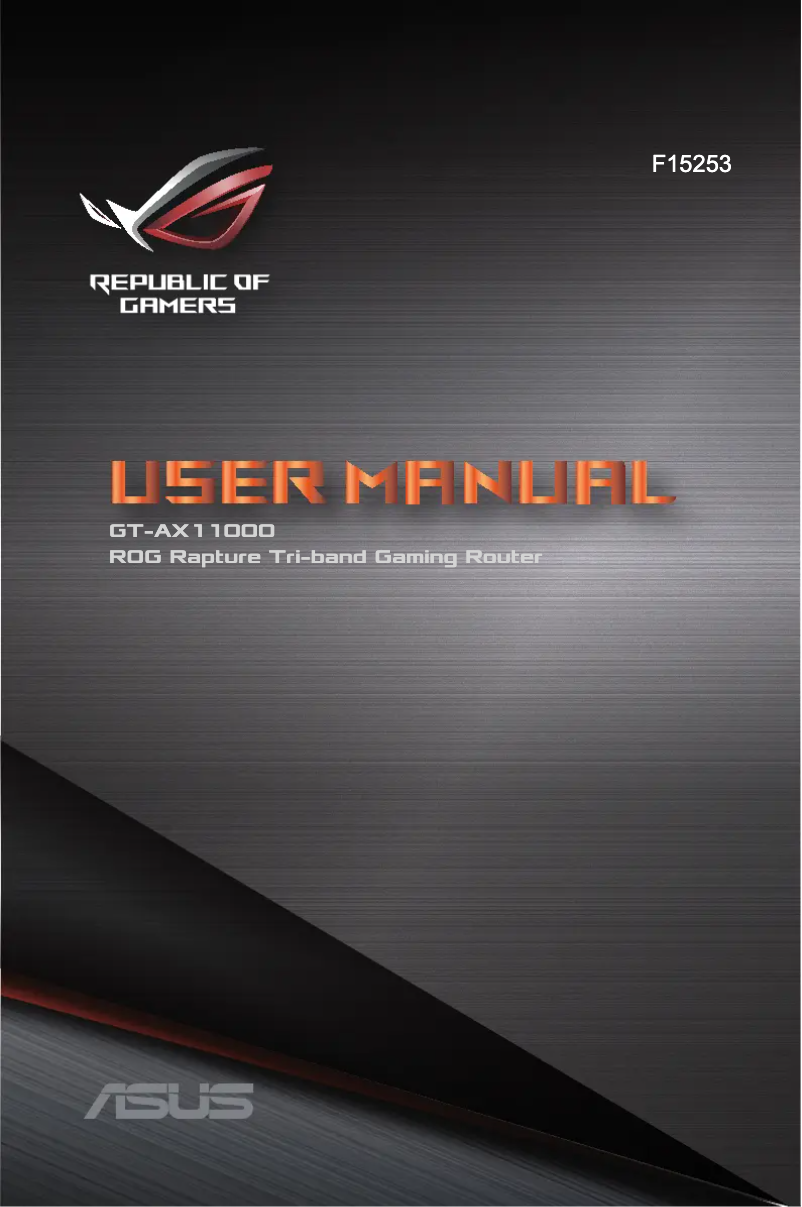 Page 1 de la notice Manuel utilisateur Asus ROG Rapture GT-AX11000