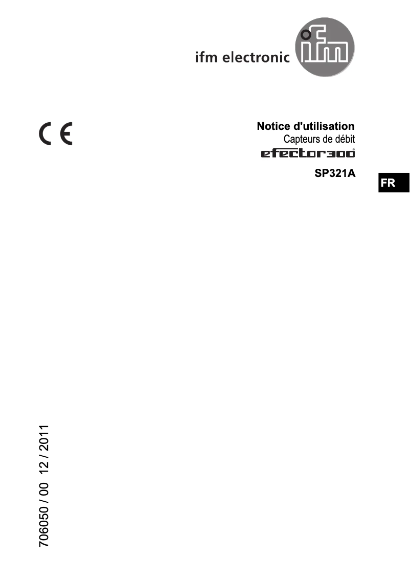 Image de la première page du manuel de l'appareil SP321A