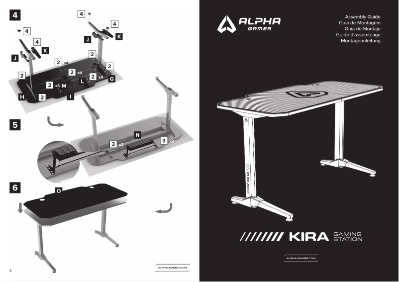 Page 1 de la notice Manuel utilisateur Alpha Gamer Kira