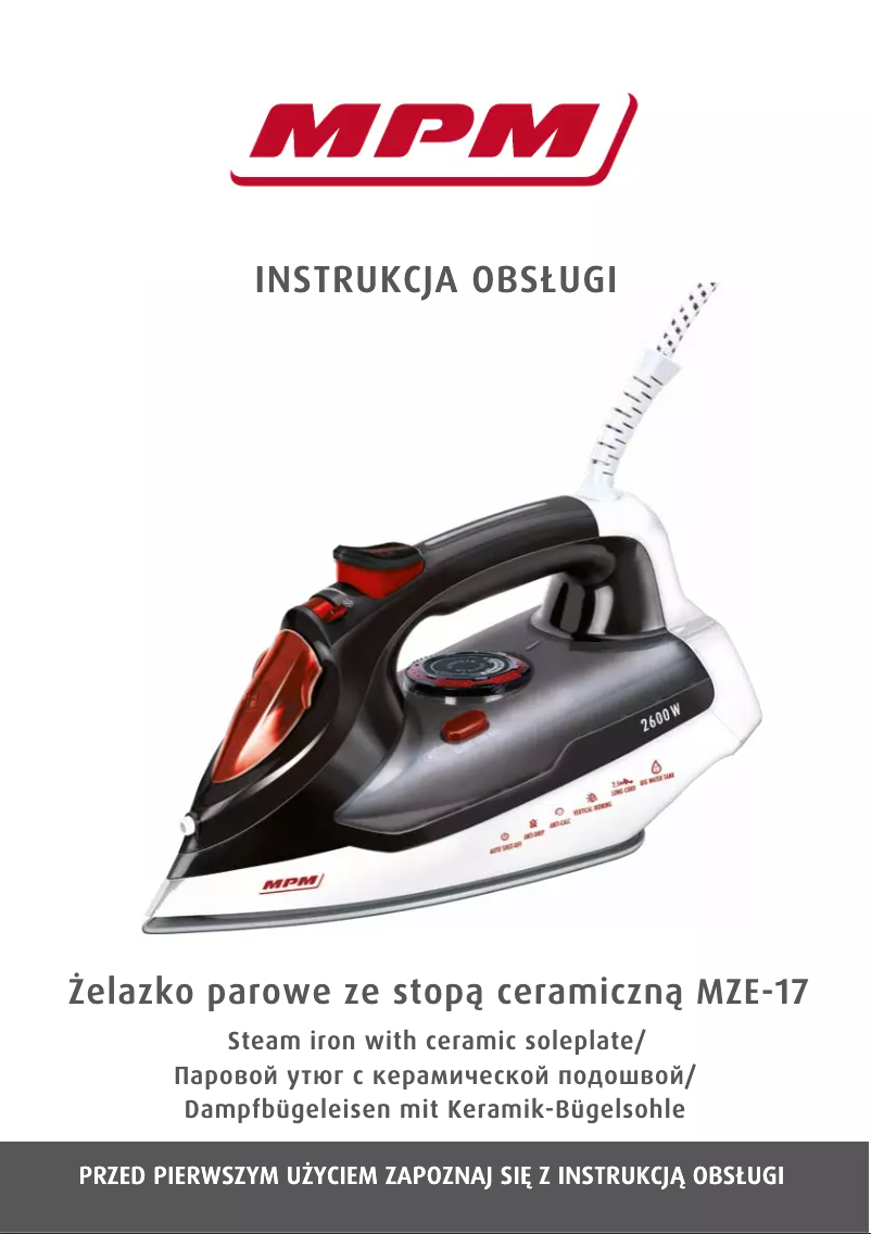 Page 1 de la notice Manuel utilisateur MPM MZE-17
