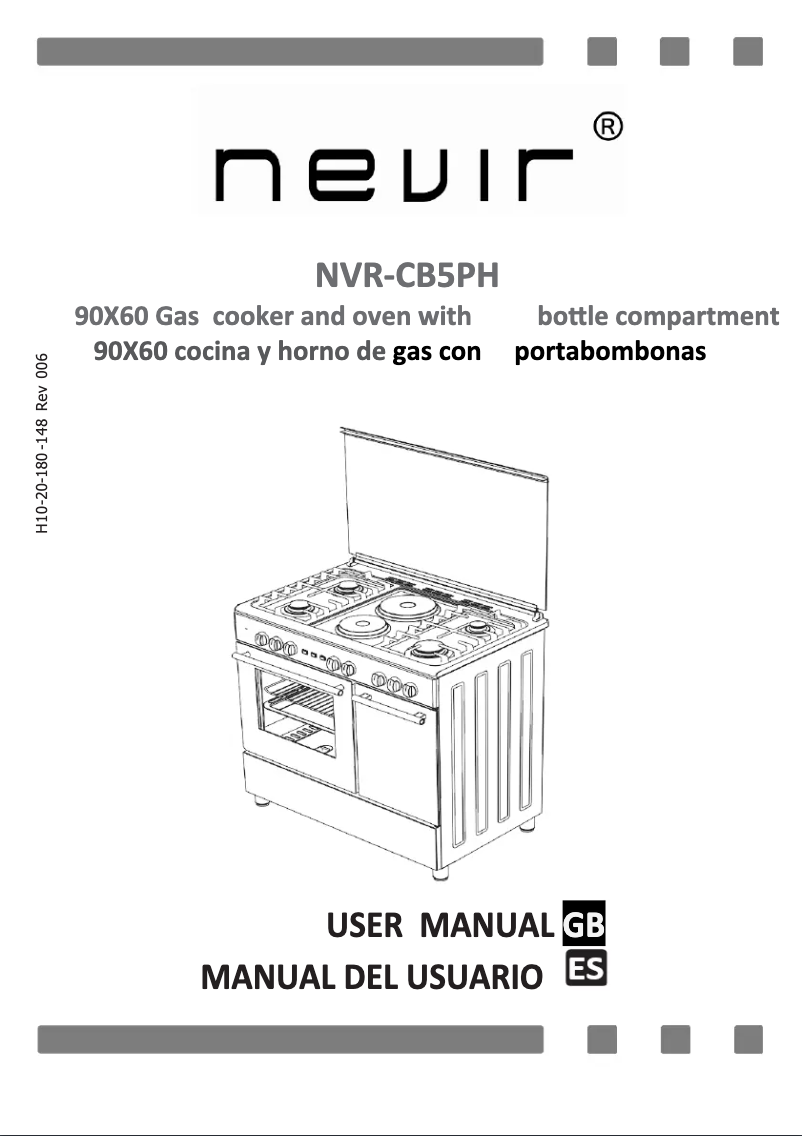 Page 1 de la notice Manuel utilisateur Nevir NVR-CB5PH