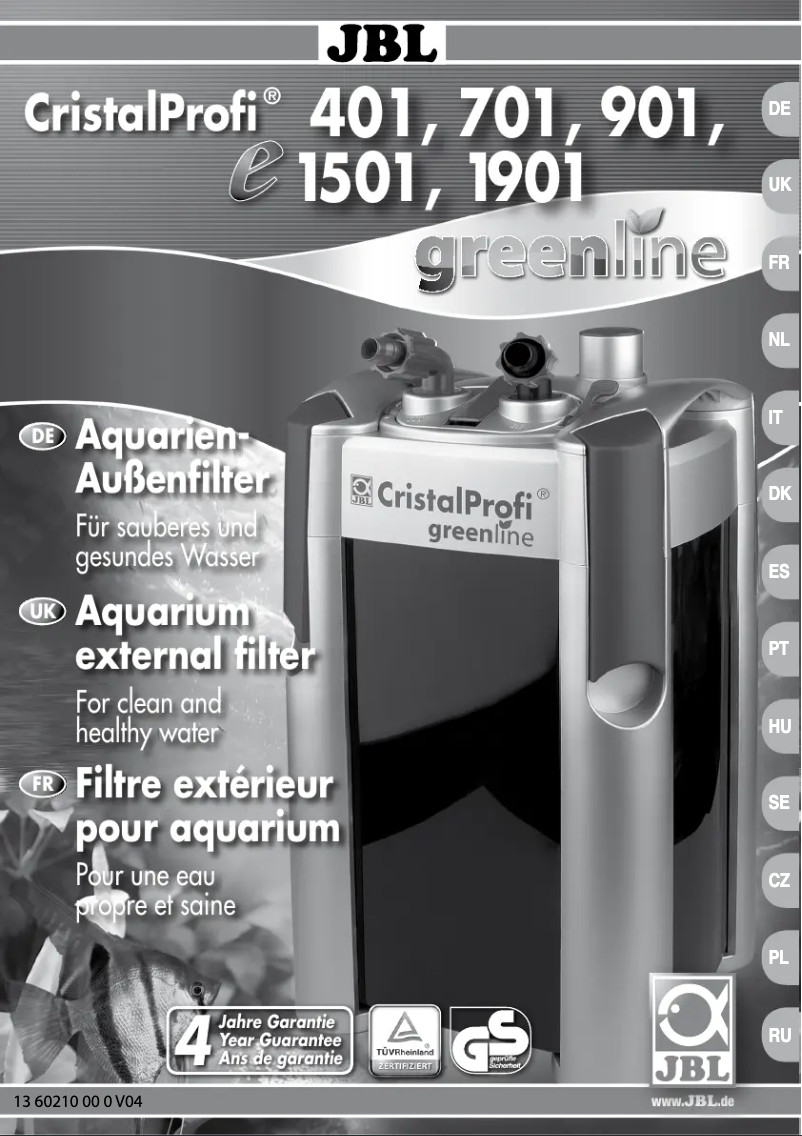 Page 1 of the manual User Manual JBL CristalProfi e1501