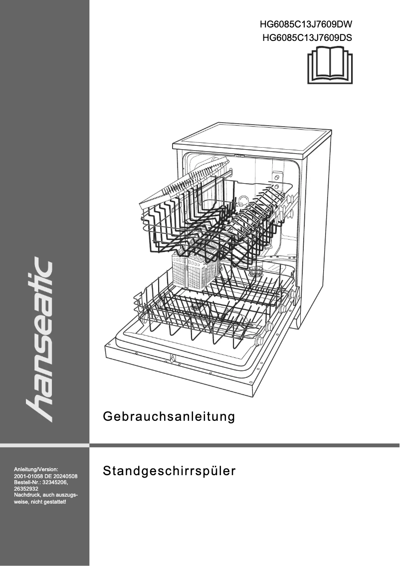 Página 1 del manual Manual de usuario Hanseatic HG6085C13J7609DW