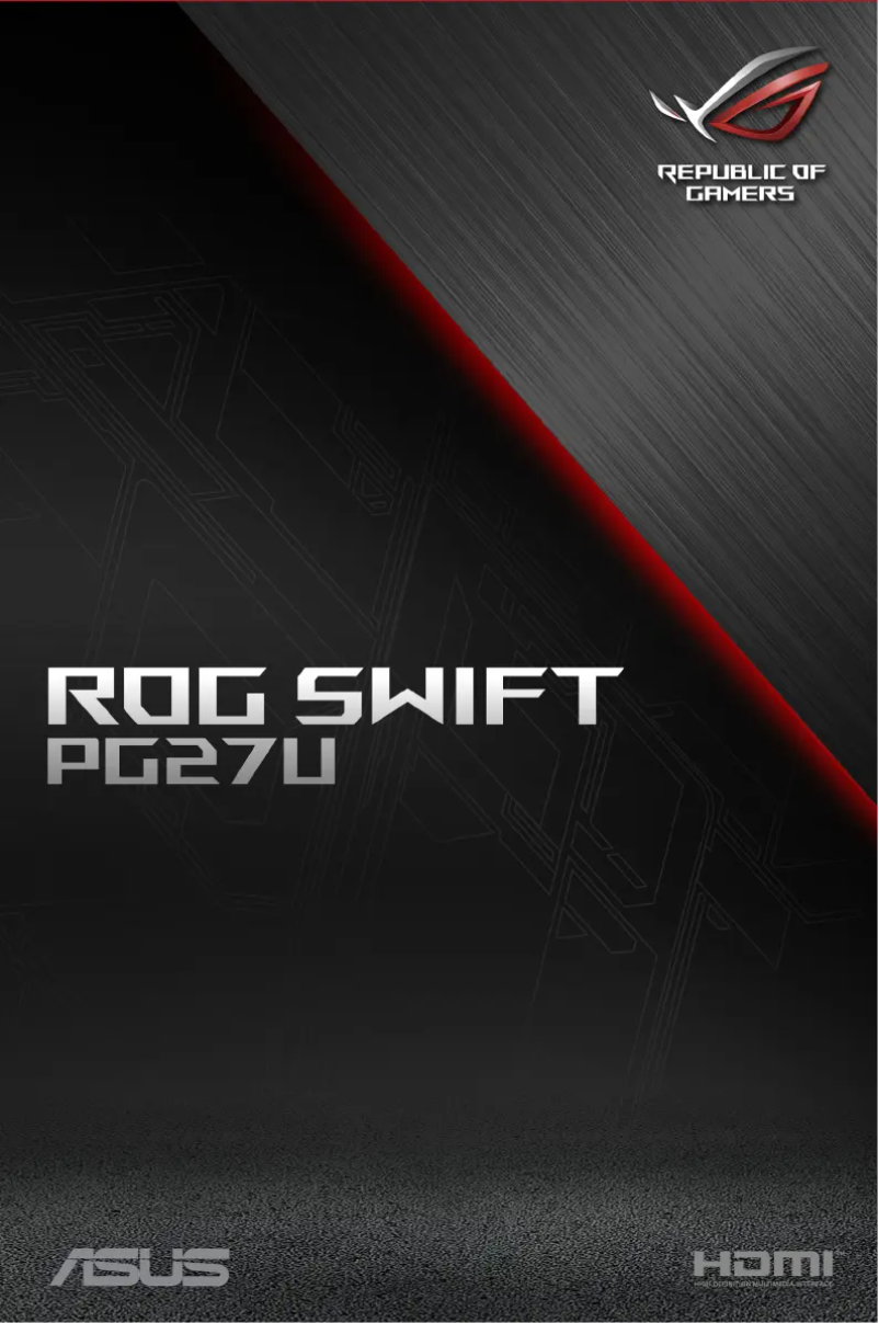 Page n°1 - Manuel utilisateur Asus PG27UQ