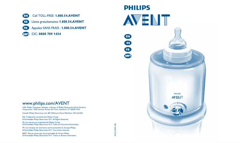 Page 1 de la notice Manuel utilisateur Philips Avent SCF255