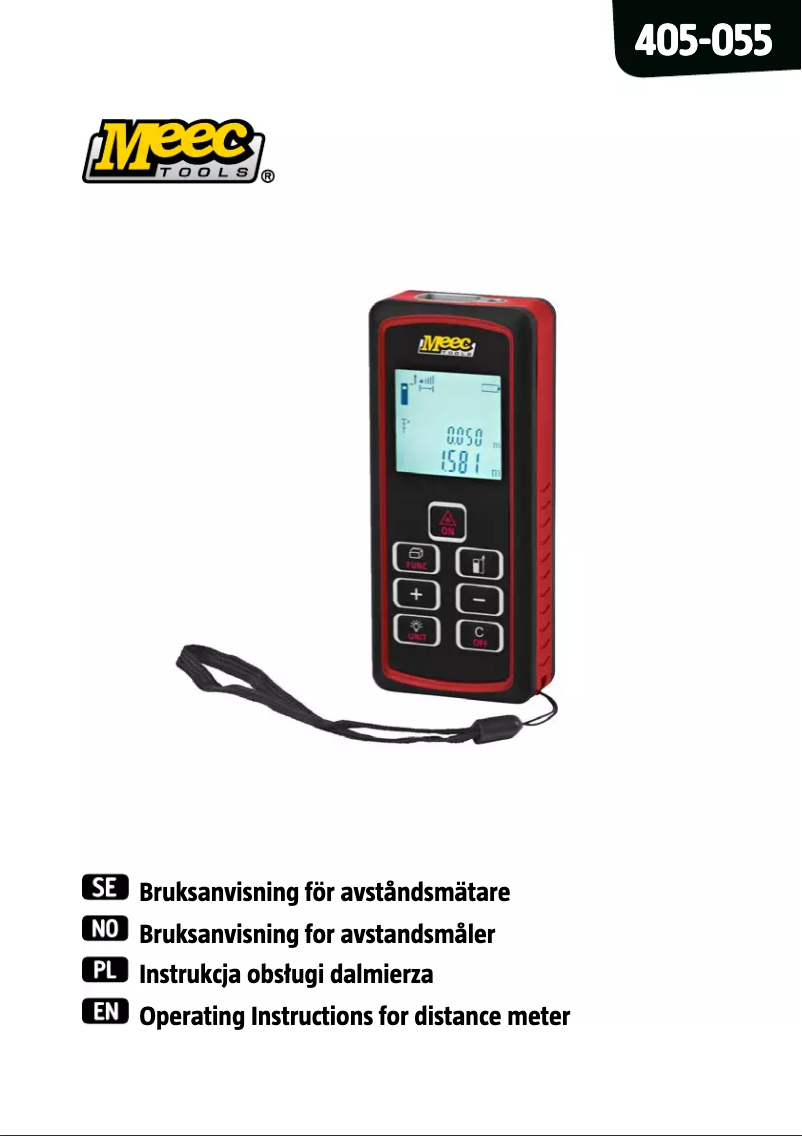 Page 1 de la notice Manuel utilisateur Meec Tools 405-055