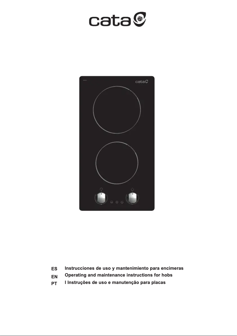 Page 1 de la notice Manuel utilisateur CATA I 3002 HVI BK