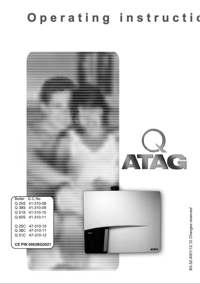 Page 1 de la notice Manuel utilisateur Atag Q51C