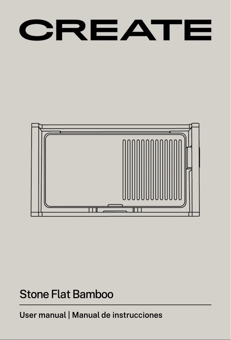 Page n°1 - Manuel utilisateur Create Stone Flat Bamboo
