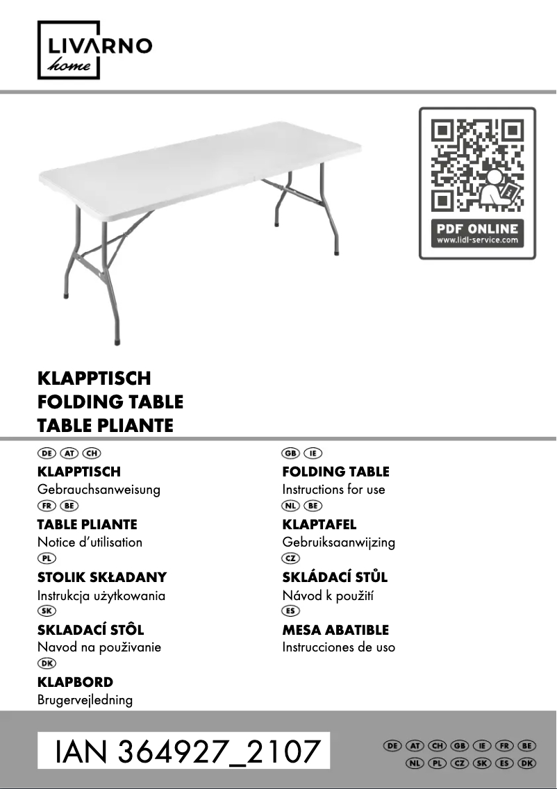 Imagen de la primera página del manual del dispositivo IAN 364927