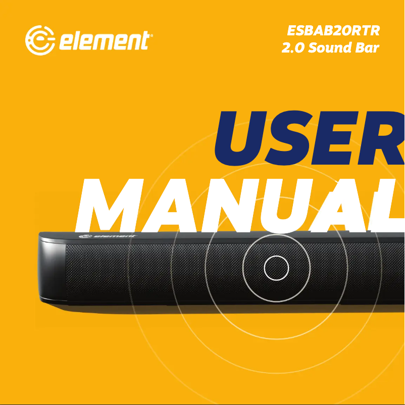 Image de la première page du manuel de l'appareil ESBAB20RTR