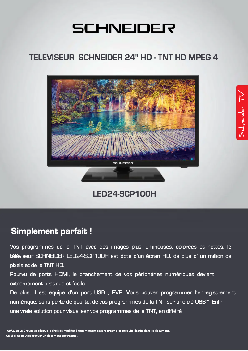 Image de la première page du manuel de l'appareil LED24-SCP100H