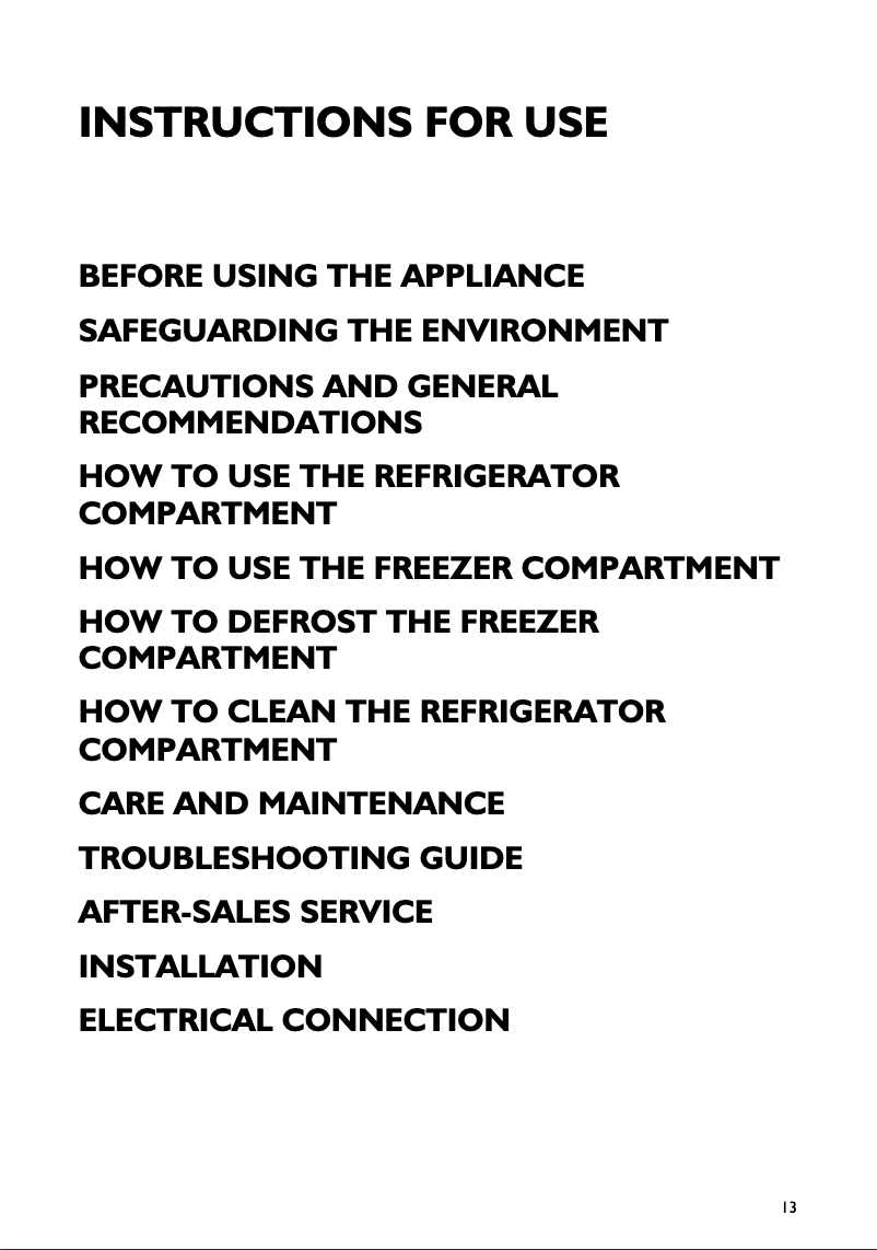 Page 1 de la notice Manuel utilisateur Smeg CR5050A7