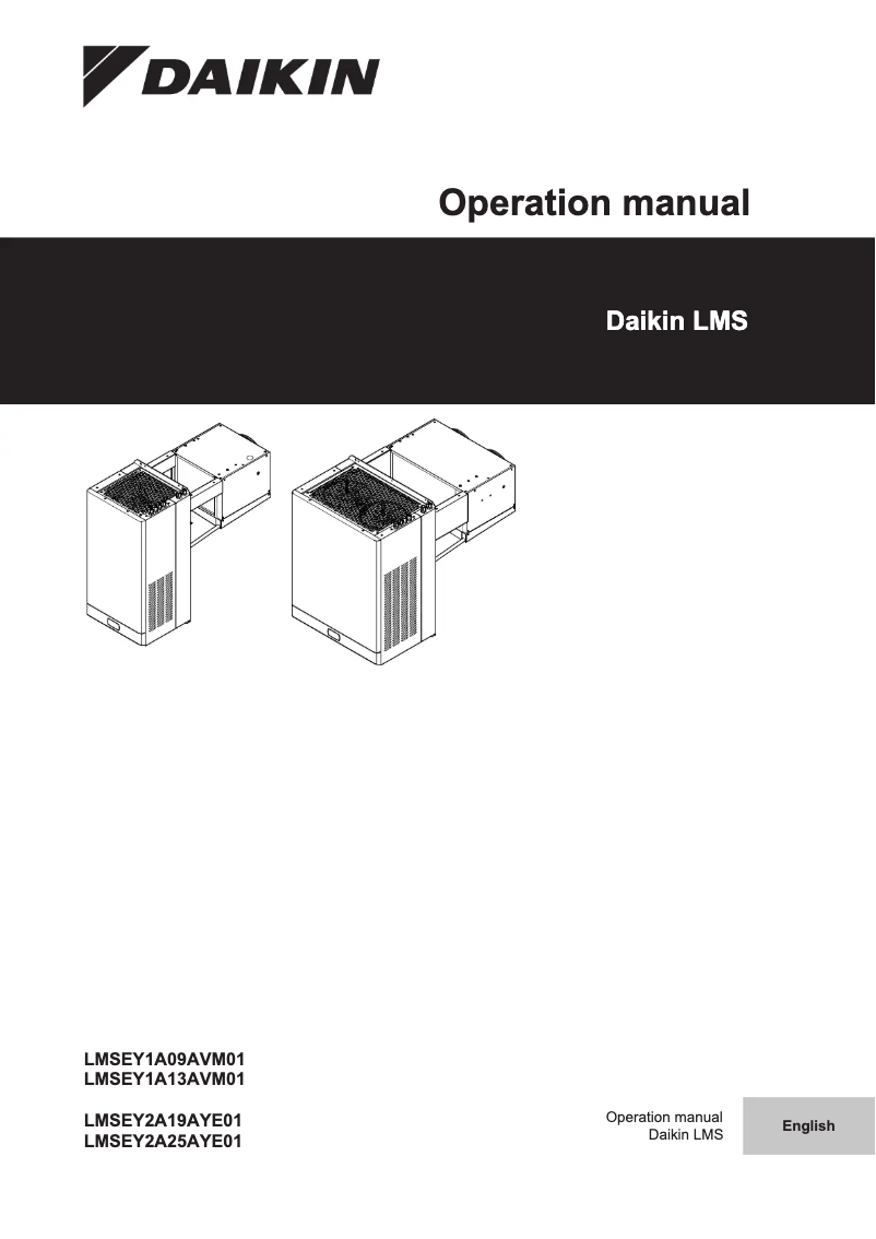 Page 1 de la notice Guide d'installation Daikin LMSEY2A25AYE01