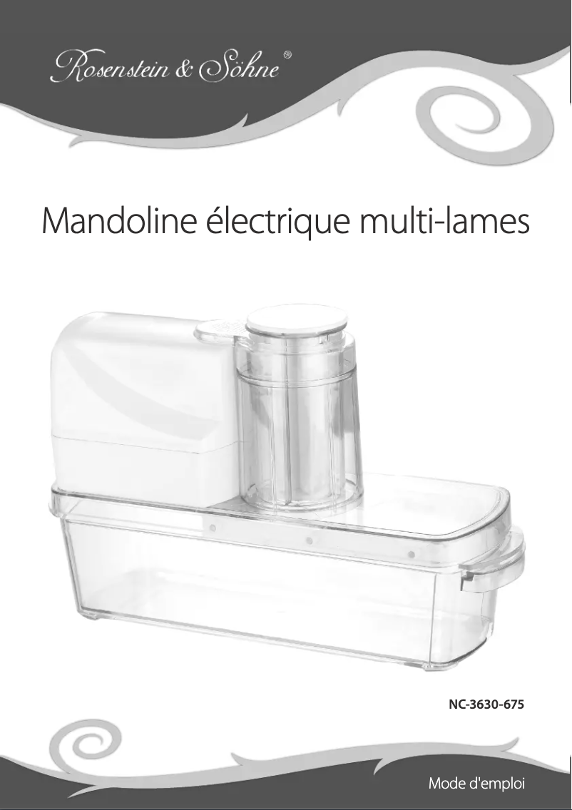 Page 1 de la notice Manuel utilisateur Rosenstein & Söhne NC-3630-675