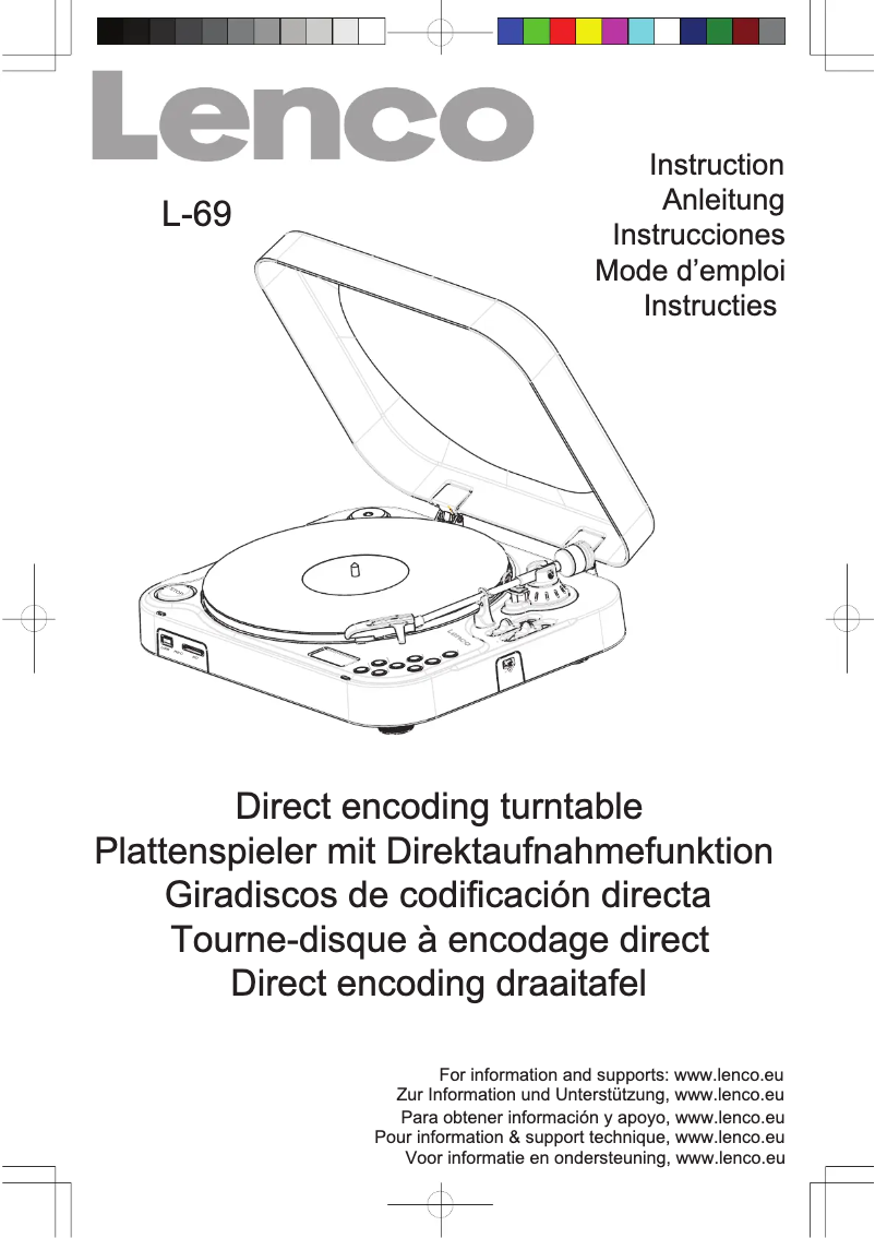 Página 1 del manual Manual de usuario Lenco L-69