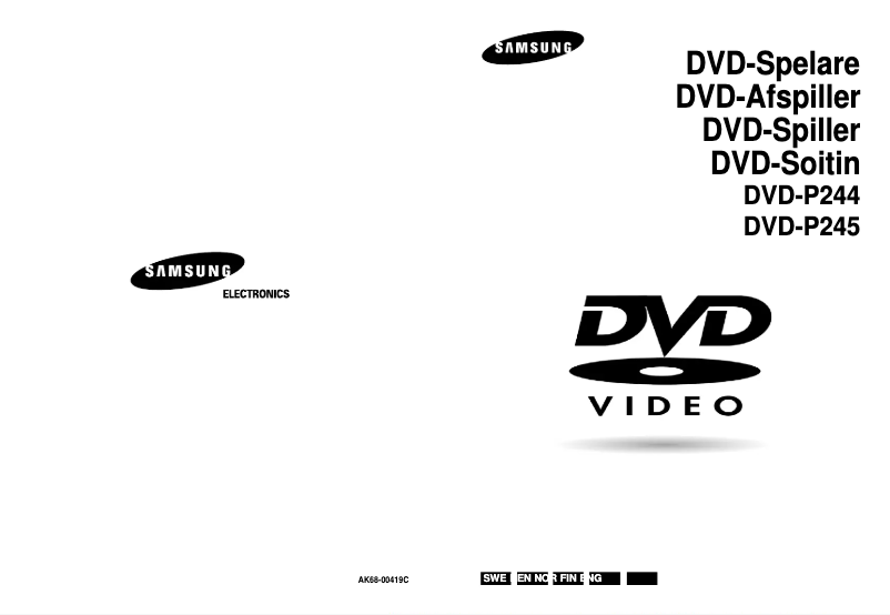 Page 1 de la notice Manuel utilisateur Samsung DVD-P245