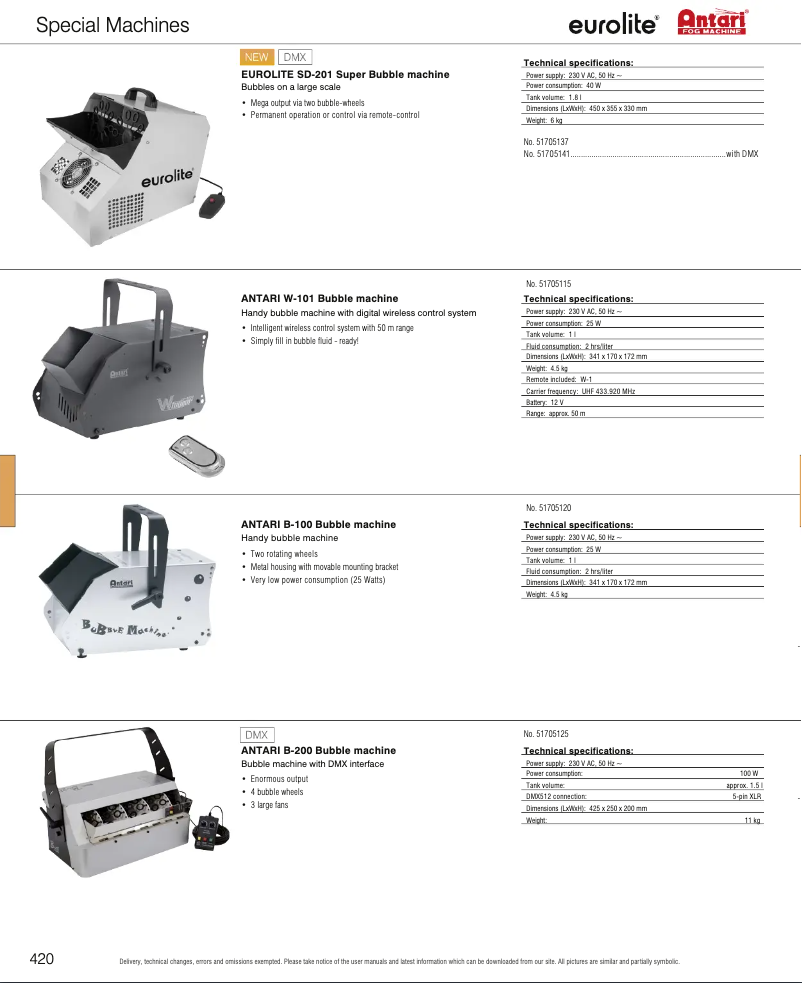 Page n°1 - Catalogue Eurolite SD-201