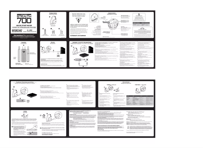 Page n°1 - Manuel utilisateur Turtle Beach Stealth 700
