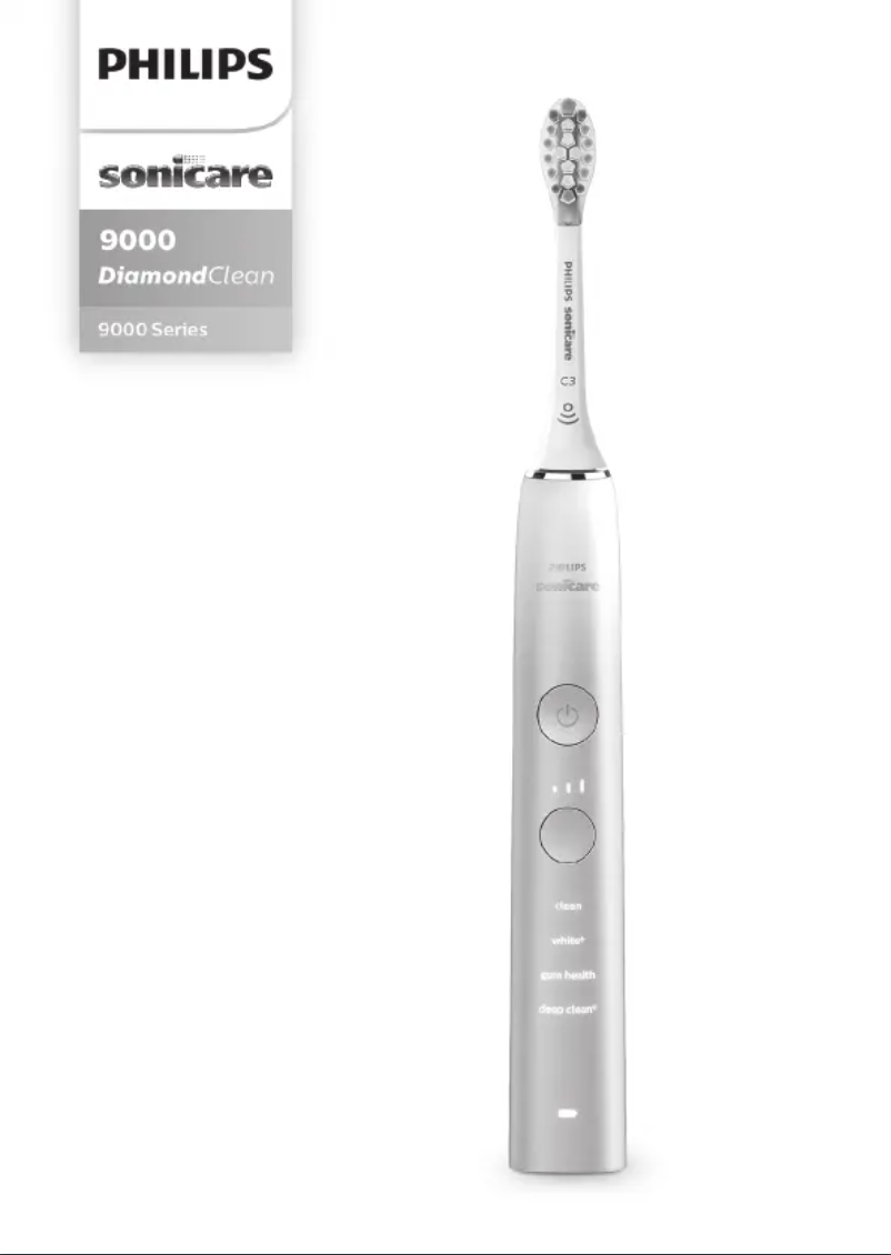 Page 1 de la notice Manuel utilisateur Philips Sonicare DiamondClean 9000 HX9911